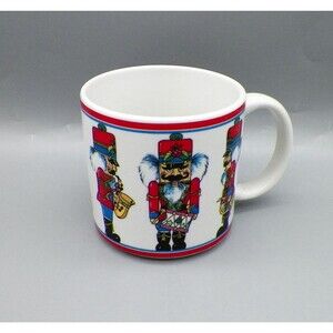 Nutcracker Marching Band Christmas Mug Coffee Hot Cocoa Tea Santa's Milk